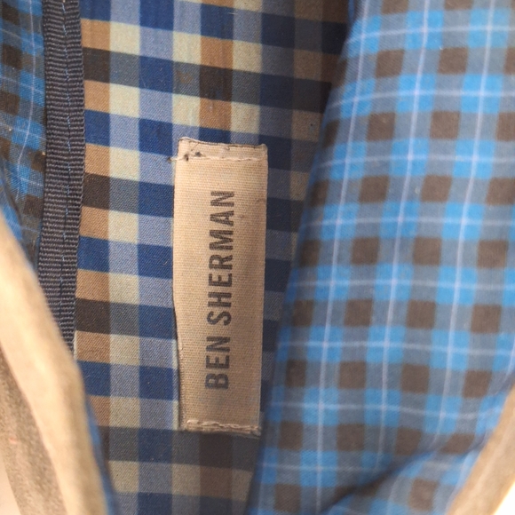 Ben Sherman Payton Men Sz 11 Gray Fabric Lace Up Chukka Boots - Picture 11 of 14